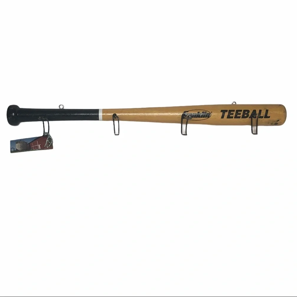 Authentic Repurposed Wooden Tee ⚾️Bat Wall Hanger